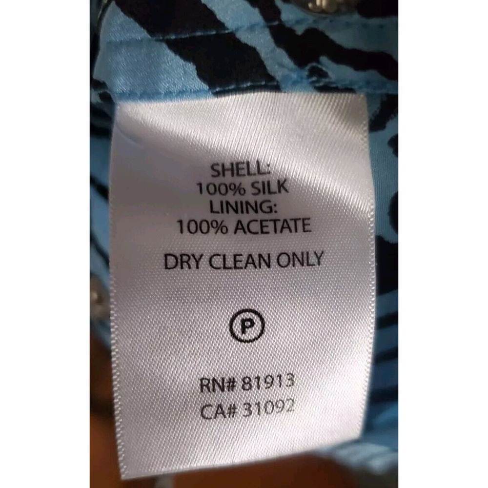 Plenty By Tracy Reese Crossover Bust Blue Ruched Body Snap Side Silk Dress Sz 2 - Picture 9 of 11